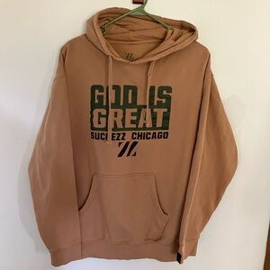 God is Great Chicago Based Succezz Hoodie Size L